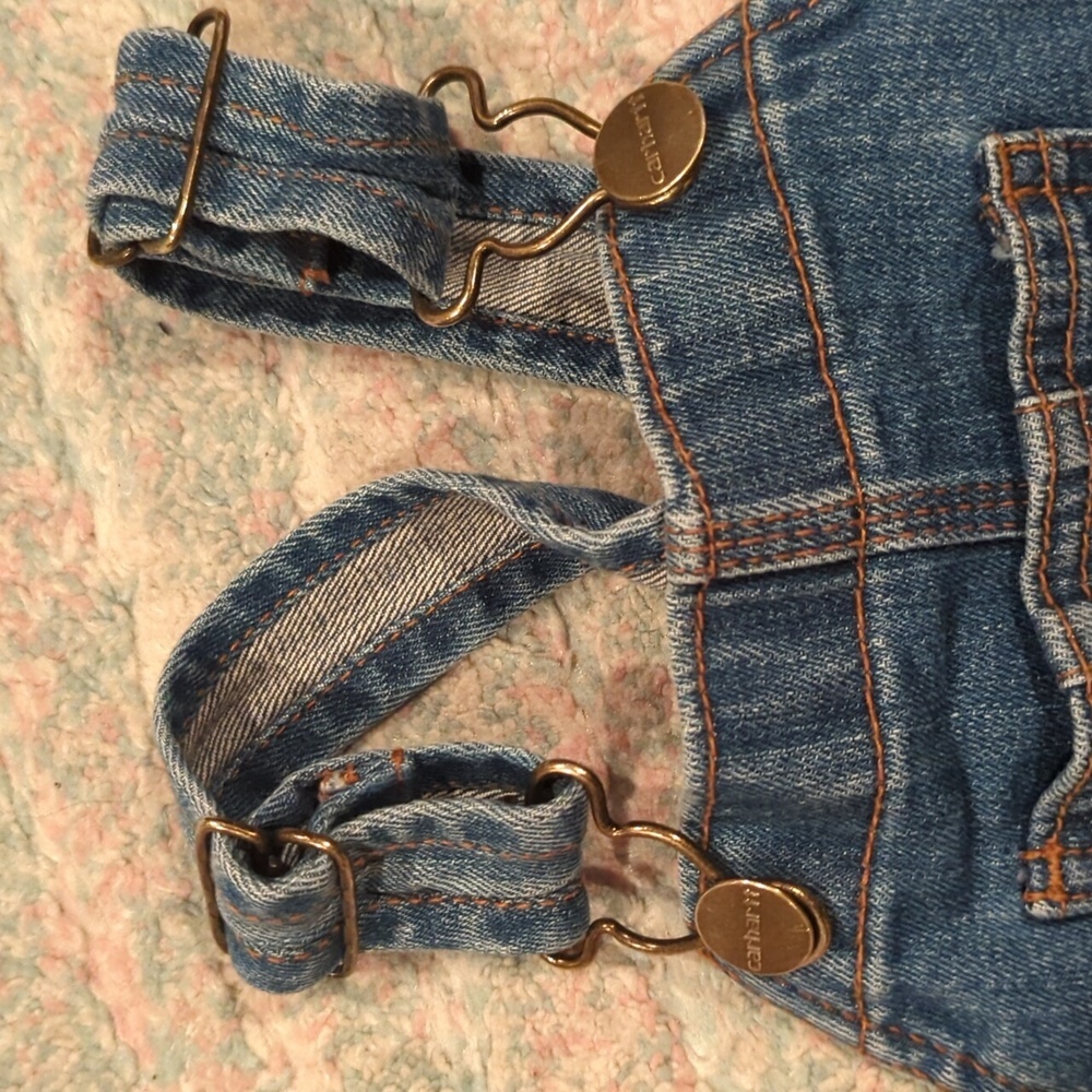 Fair Country Farm Festival Western Carhartt Overalls Bib 2T Denim - Picture 6 of 10